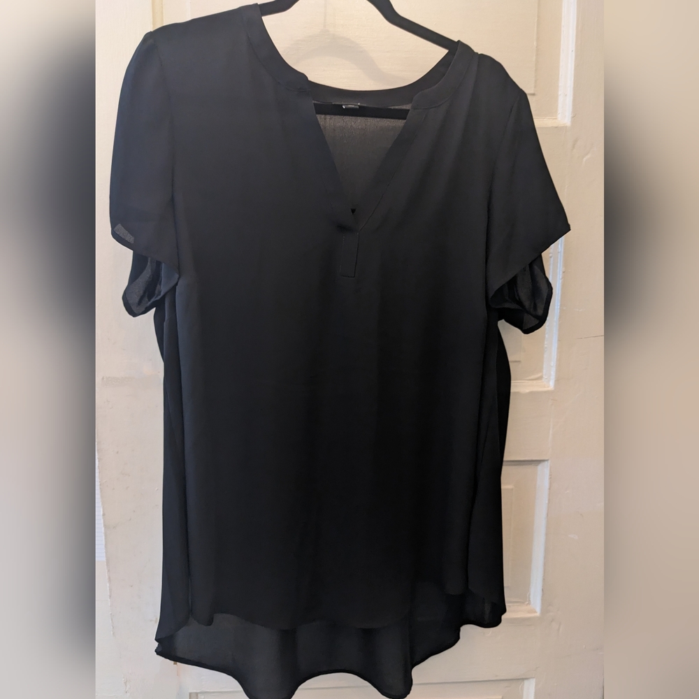 Black Torrid Short Sleeve Blouse